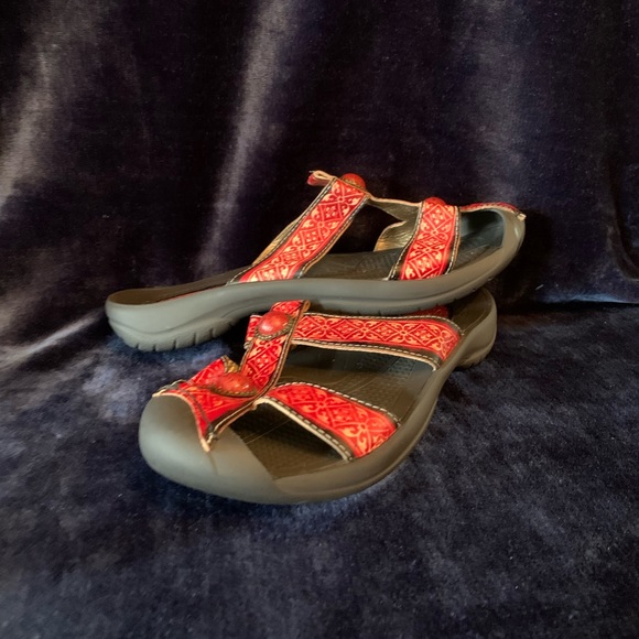 Corkys by Elite red mule style Sandals size 10 - Picture 6 of 6